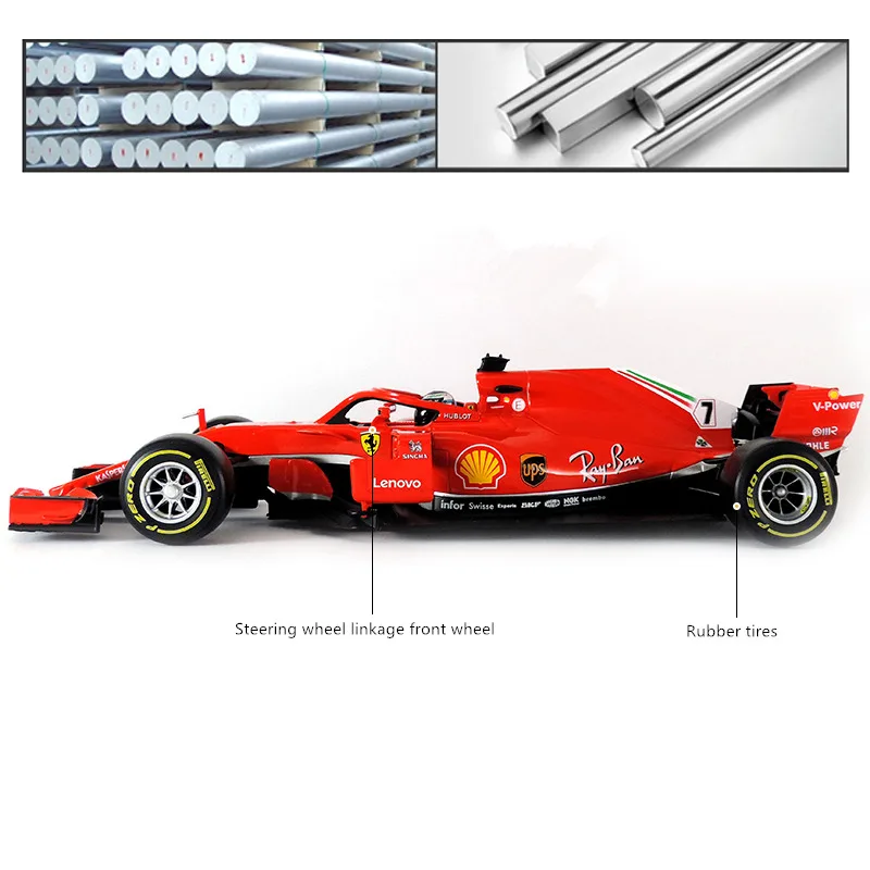 Bburago 1:18 Ferrari F1 NO7 авторизованный производитель моделирования сплава Модель
