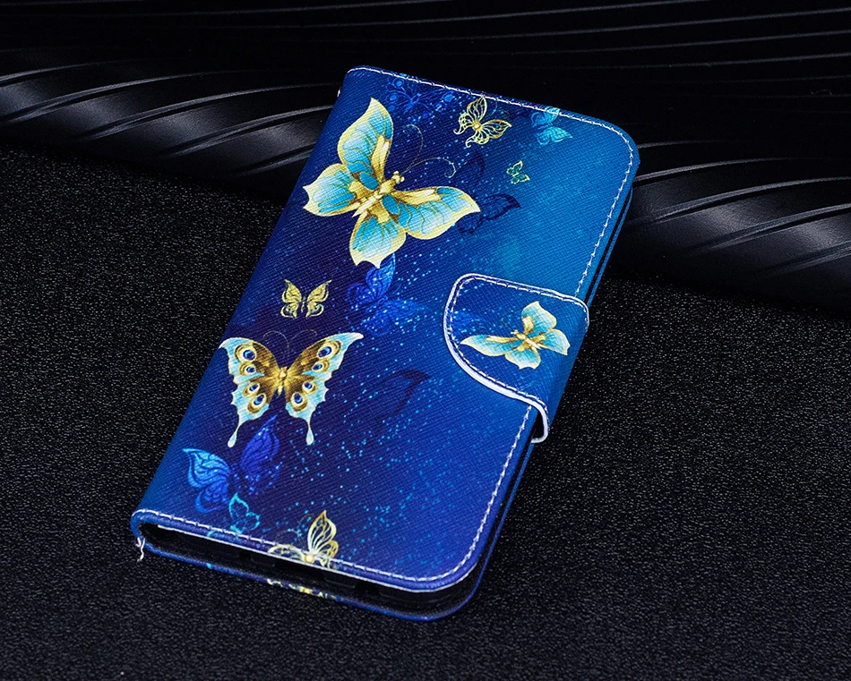 פרפר ינשוף עור מפוצל ארנק Flip מקרה עבור iphone 11 פרו כיסוי עבור Iphone 5 5S se 6 6s 7 8 בתוספת X 10 XS max XR Coque iPhone11 11 phone case