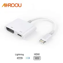 Для Ipad, чтобы HDMI адаптер для Lightning цифровой аудио-видео HDMI 4 К разъем USB кабеля до 1080P HD для Iphone X 8/76 S/Ipad Air/Ipod