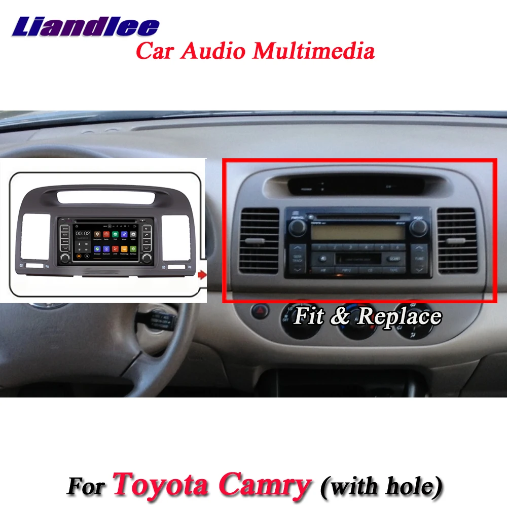 Liandlee Android система для Toyota Camry 2000~ 2003 с отверстием Радио BT dvd-плеер рамка gps Navi Карта Навигация экран мультимедиа