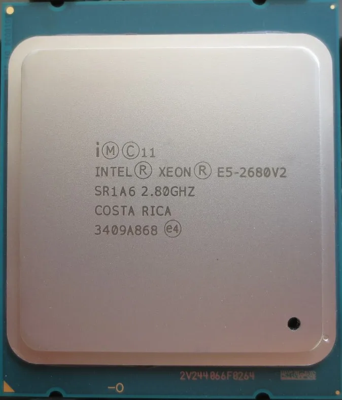Процессор Intel Xeon E5 2680 V2 Процессор E52680 v2 2,8 LGA 2011 SR1A6 десять ядер процессора сервера e5-2680 V2 E5-2680V2