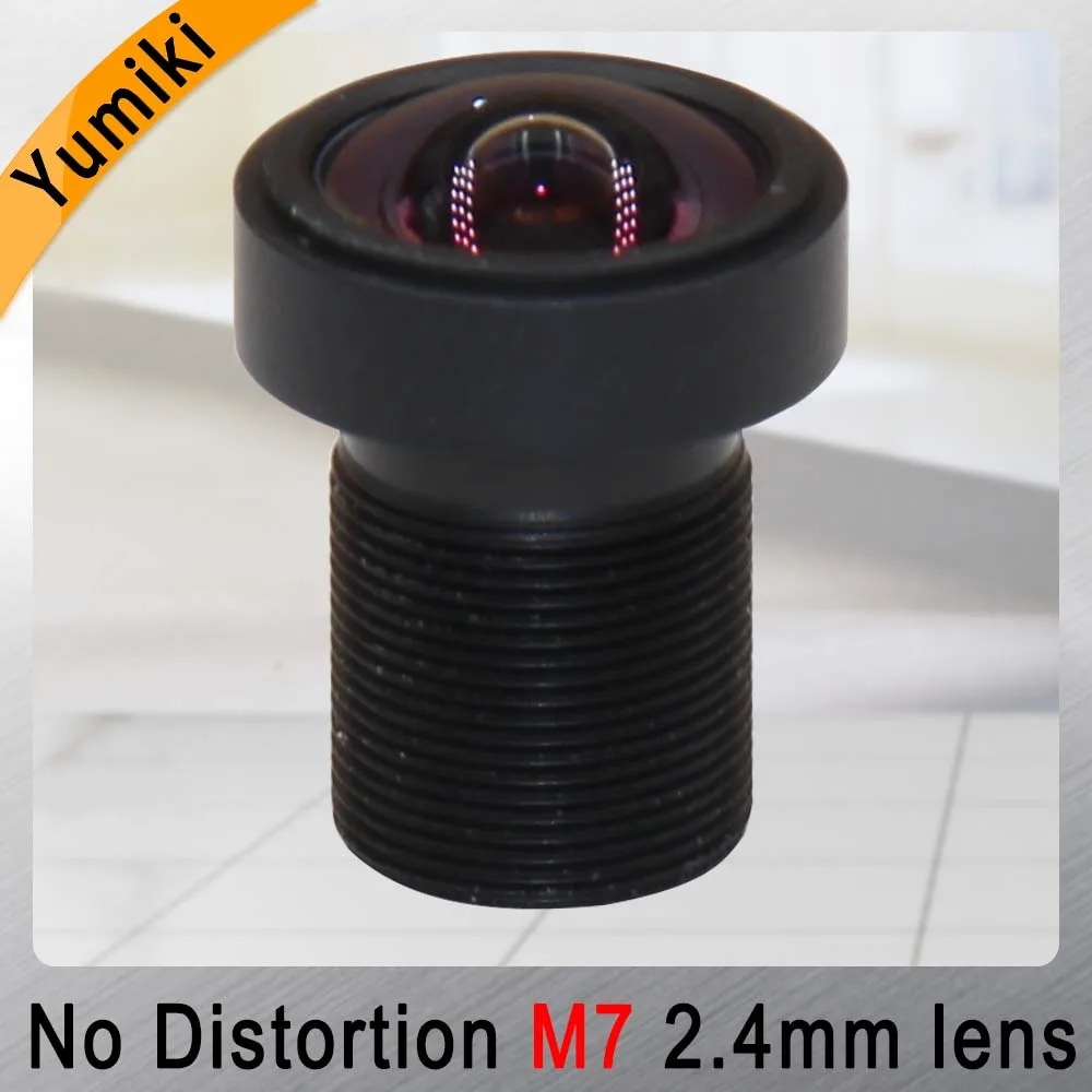 

Yumiki 2.4mm M7 Lens 1/3 Inch 5MP IR F1/2.4 No Distortion for cctv camera
