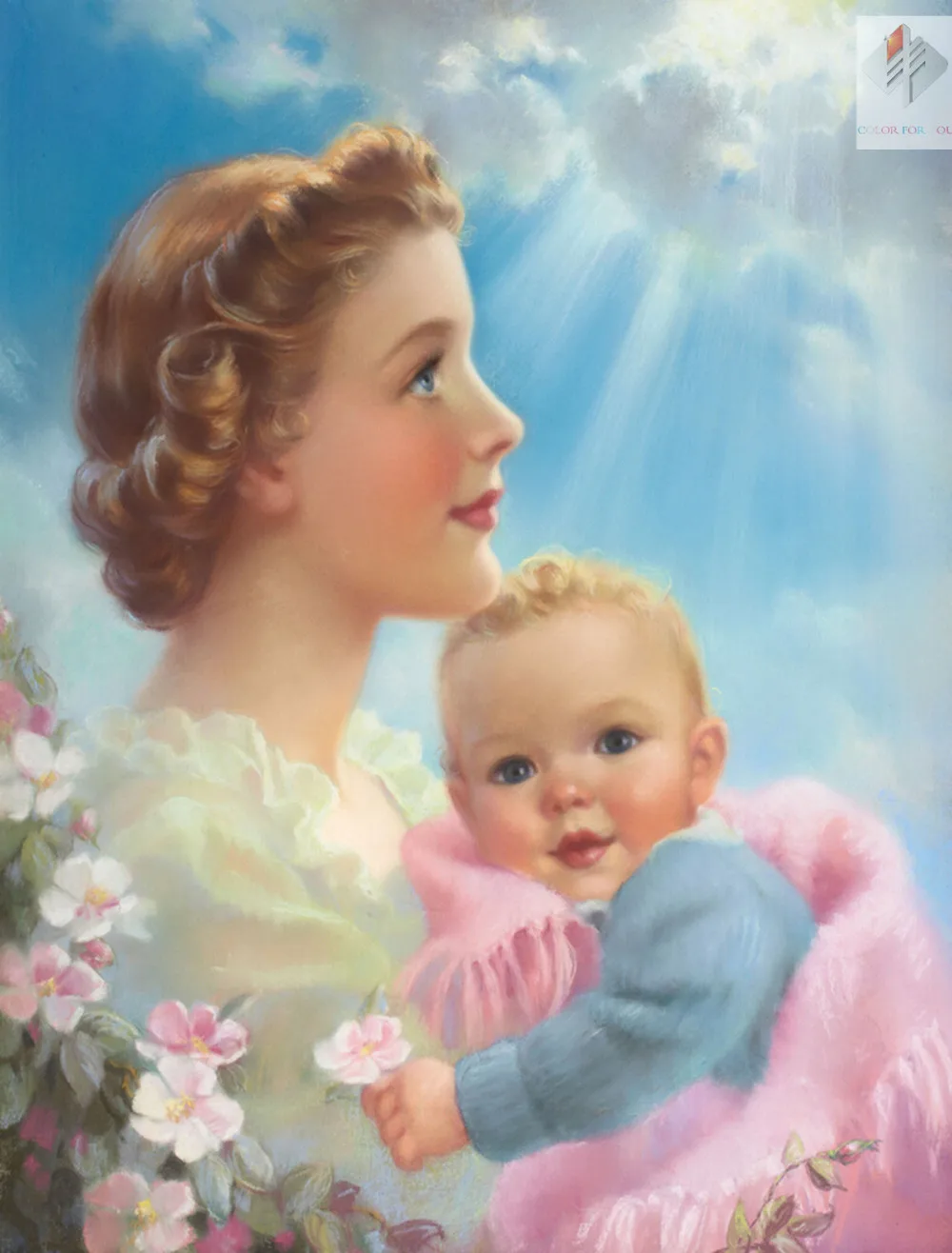 

angel mother and baby diamond embroidery painting kit mosaic picture full rhinestones cross stitch Needlework free shipping