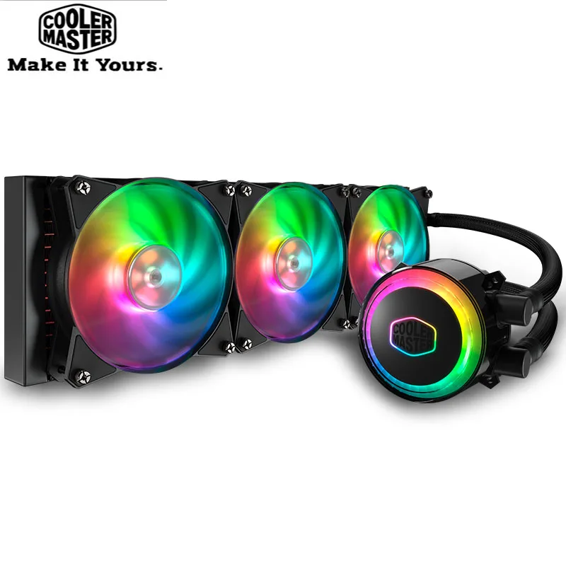 Best Price Cooler Master MLX-D36M-A20PC-R1 ML360 CPU Water Cooler 120mm RGB Fan For Intel 115x 2011 2066 AMD AM4 CPU Liquid Cooling Best Price Cooler Master MLX-D36M-A20PC-R1 ML360 CPU Water Cooler 120mm RGB Fan For Intel 115x 2011 2066 AMD AM4 CPU Liquid Cooling