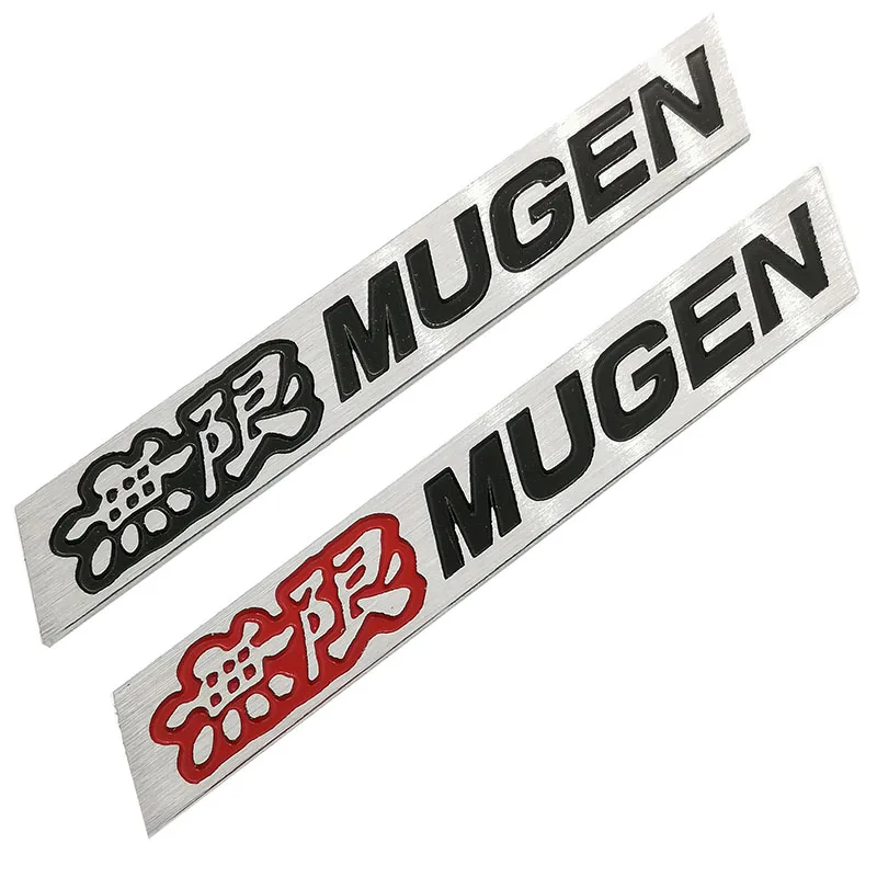3D алюминиевые детали эмблема Mugen хромированный логотип задний значок наклейка на