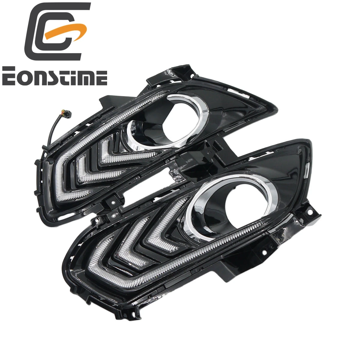 Eonstime set 12V Car DRL LED Daytime Running Light Fog lights For Ford