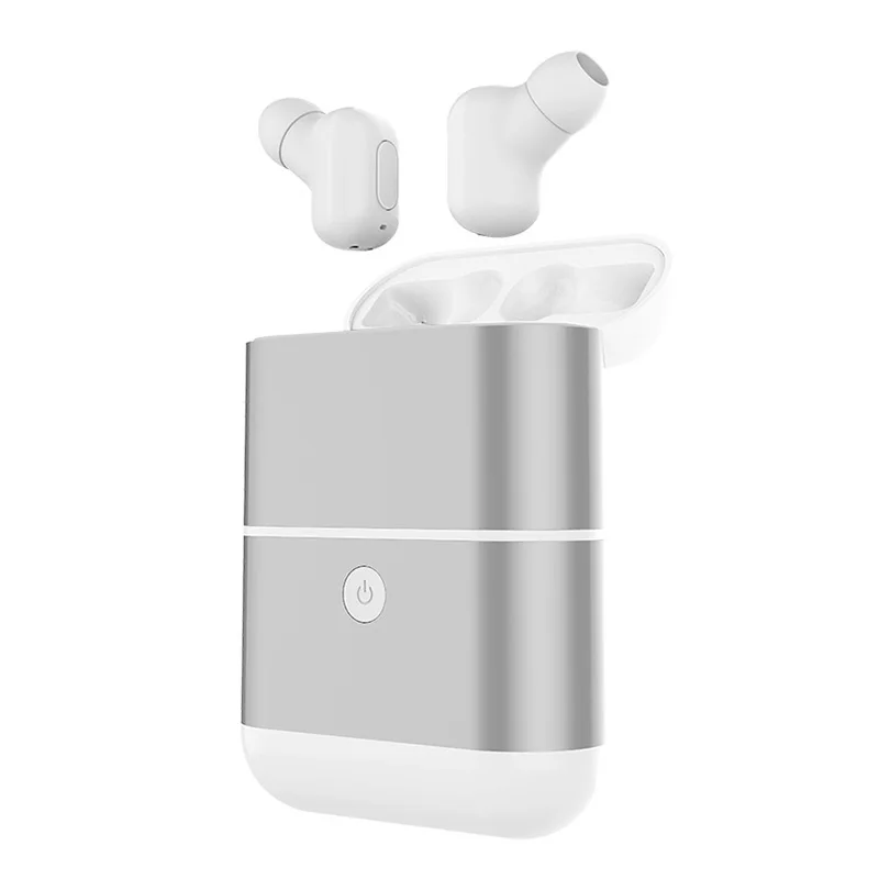 TWS X2 Мини Bluetooth наушники беспроводные маленькие стерео 1600 мАч Внешний аккумулятор