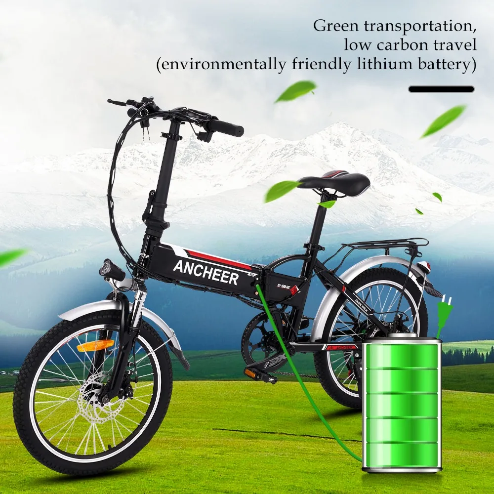 Flash Deal ANCHEER New bike 18.7 inch Aluminum Alloy Folding Bike Electric Bicycle Mountain Bike Road Cycling Bicycle White Unisex Hot sale 11 Flash Deal ANCHEER New bike 18.7 inch Aluminum Alloy Folding Bike Electric Bicycle Mountain Bike Road Cycling Bicycle White Unisex Hot sale 11