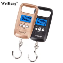 Портативный цифровой 50 кг подвесные весы карманные электронные ЖК-весы для багажа рыболовные Весы