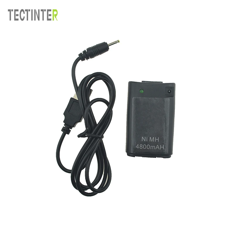 

For Xbox 360 Controller 4800mAh Battery Pack Charger USB Cable Gamepad Battery Pack for Xbox360 Controle Bateria Replacement