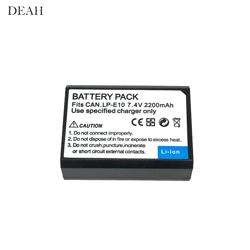 

1pcs LP-E10 LPE10 Li-Ion Battery Packs for Canon EOS Rebel T3 1100D Kiss X50 Rebel T5 1200D Rebel T6 EOS 1300D Cameras battery