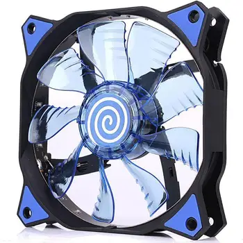 

PC Computer 16dB Ultra Silent 15 LEDs Case Fan Heatsink Cooler Cooling pc fan 120mm,12CM Fan,12VDC 3P IDE 4pin