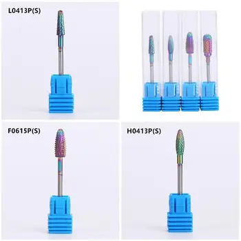 

1/4 Pcs Nail Drill Bit Tungsten Steel Cuticle Remove Colorful Bits Manicure Pedicure Nail Art Tool 88