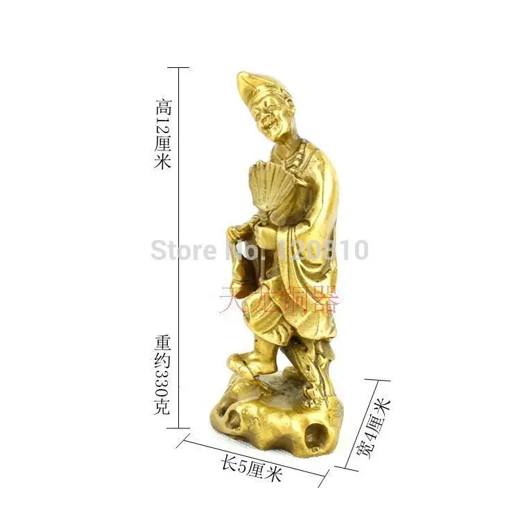 

Feng Shui mascot copper station Monk Buddha ornaments statue