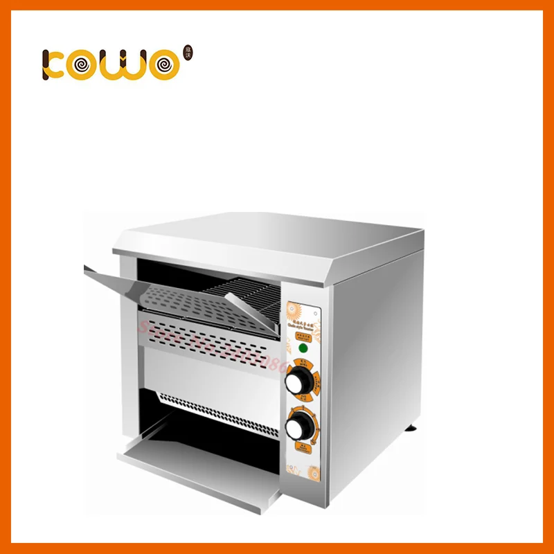 ce 220V bakery electric bread toaster maker stainless steel conveyor