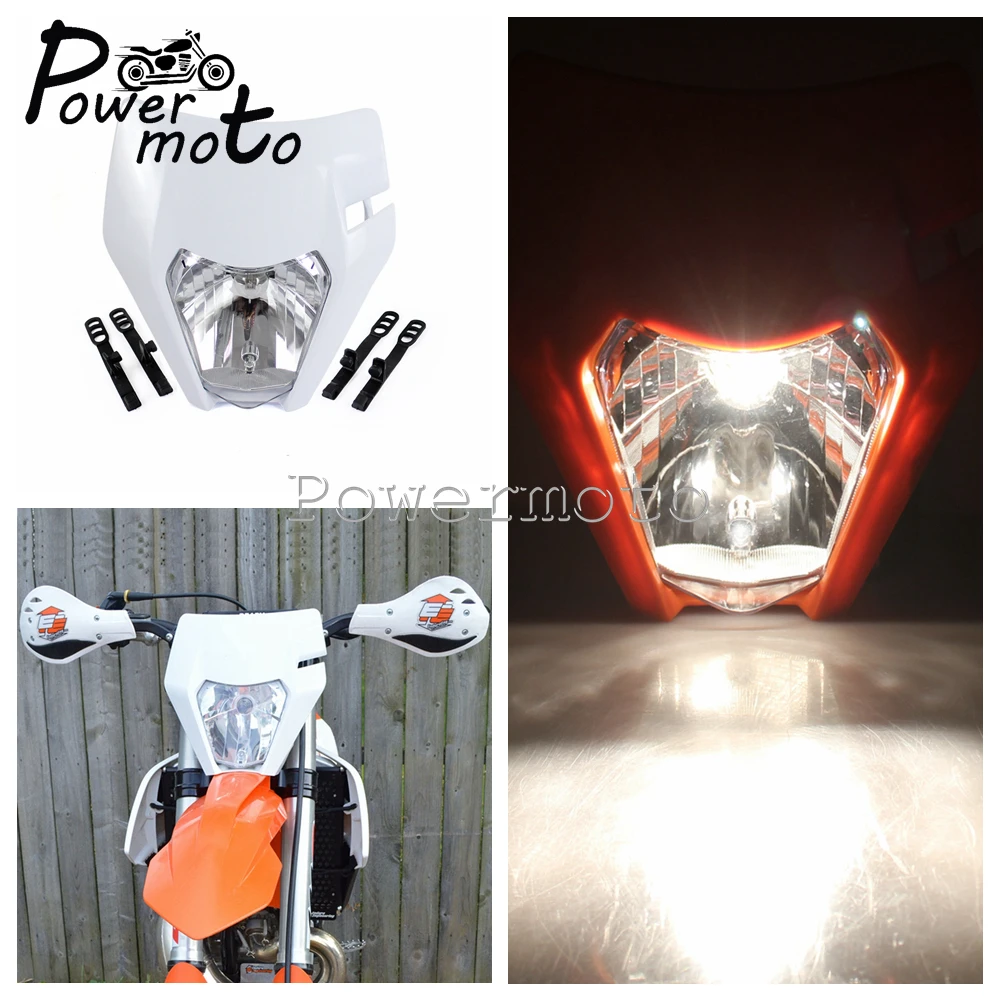Plastic Headlight Head Light Lamp StreetFighter For KTM SX SXF XC EXC XCW Orange