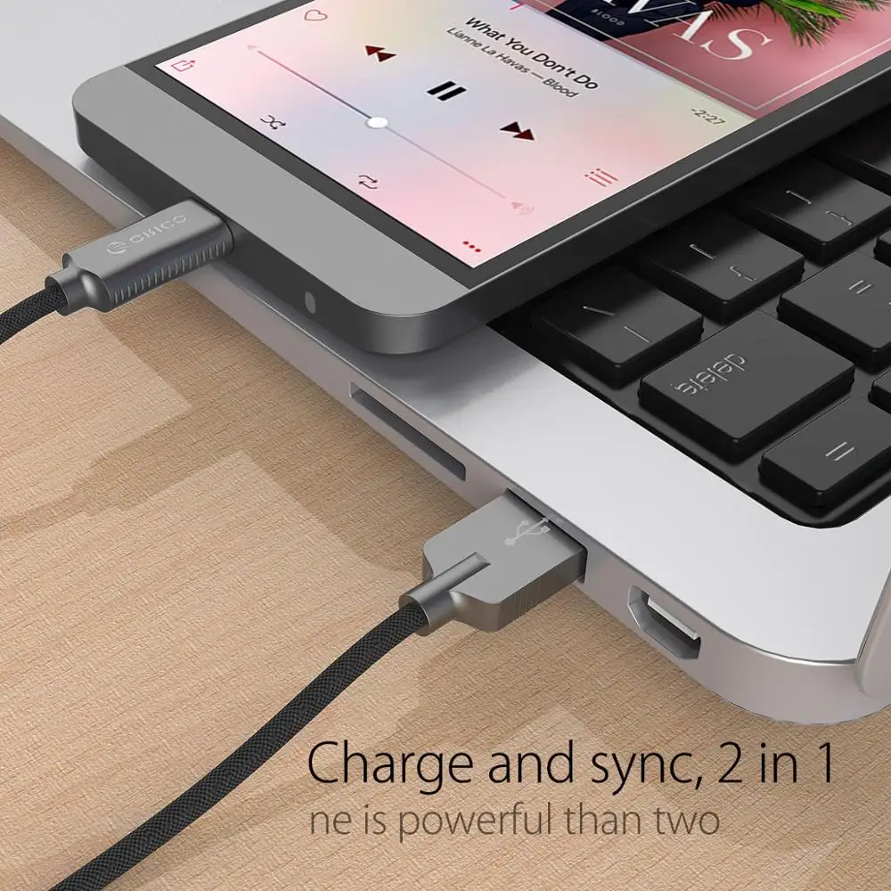 Кабель USB типа C ORICO HCU 3 фута 100 см 2 4 А для быстрой зарядки Huawei|Кабели мобильных