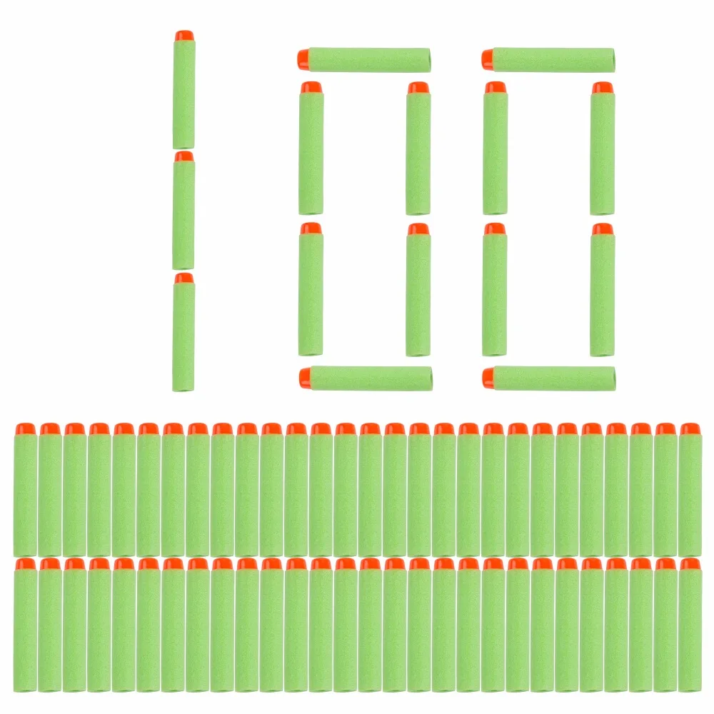 100pcs For7 2cm Nerf Bullets Soft Hollow Hole Head Refill Darts Toy Gun Bullets for Nerf