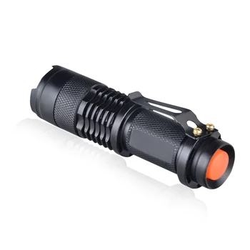 

2000 Lumens Mini Portable Flashlight Waterproof Zoomable Focus LED Q5 Flashlight Torch Light for 14500