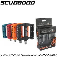 Ultra-light Mountain Bike Bicycle Pedals Nylon Fiber 4 Colors Big Foot Road Bike Bearing Pedals Bicycle Bike Parts Free Shipping