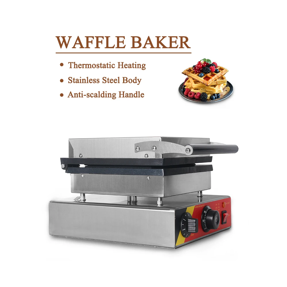 ITOP 220 V máquina eléctrica para hacer wafles máquina de hierro sándwich burbuja huevo pastel horno Waffle panadería máquina de desayuno - 5