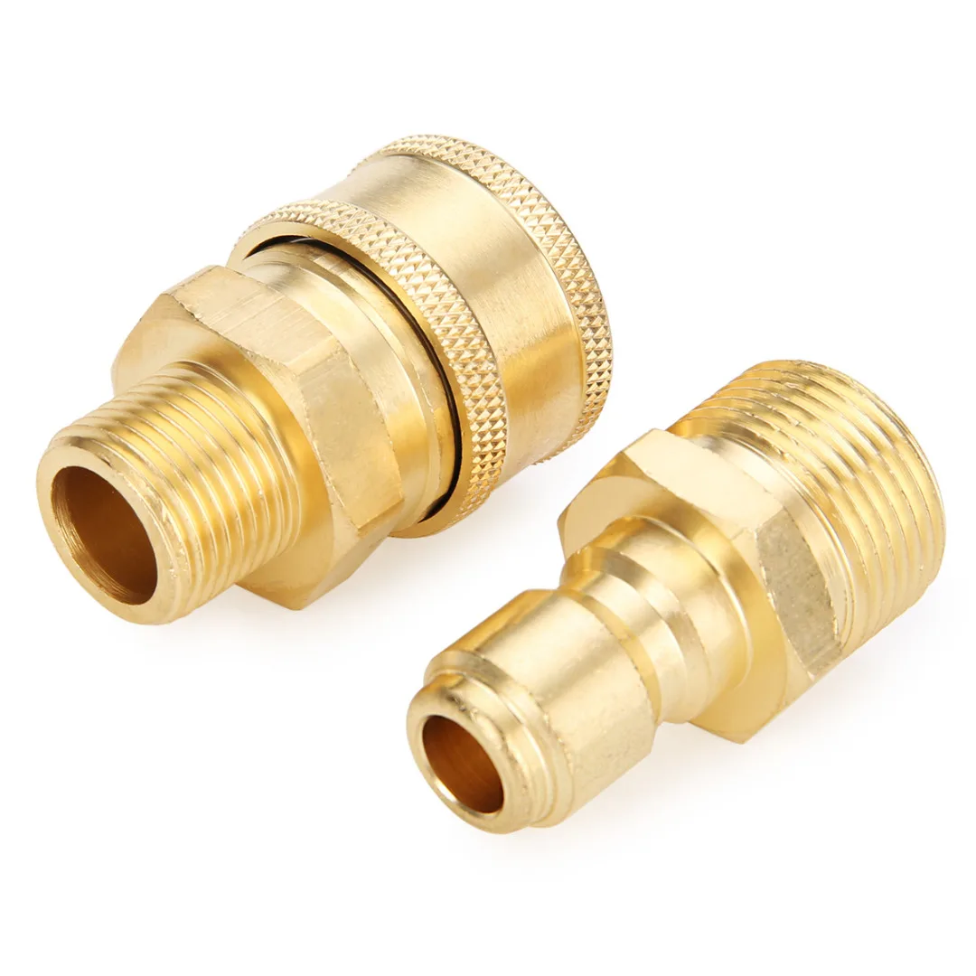 1 Pair M22 Quick Release Adapter Connecter Coupling 14.8MM For Pressure Washer