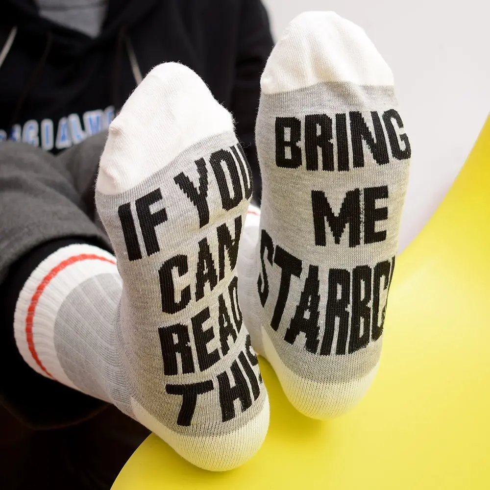 Custom Men/Women Socks If You Can Read This Bring Me a Glass of Beer Wine Coffee autumn spring fall 2018 Dobby Halloween Sock