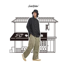 Sodaводяные мужские повседневные штаны осенние свободные однотонные штаны карго с карманами хип-хоп Беговые брюки в повседневном стиле мужские брюки 94196SS