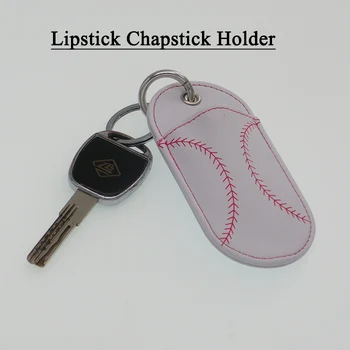 

Baseball/Softball Leather Keychain Chapstick holders