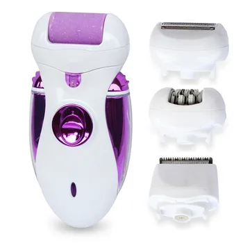 

Rechargeable Women's Epilator 4 in 1 Electric Hair Removal & Feet Callus Remover with Electric Razor Lady Shaver Depilatory