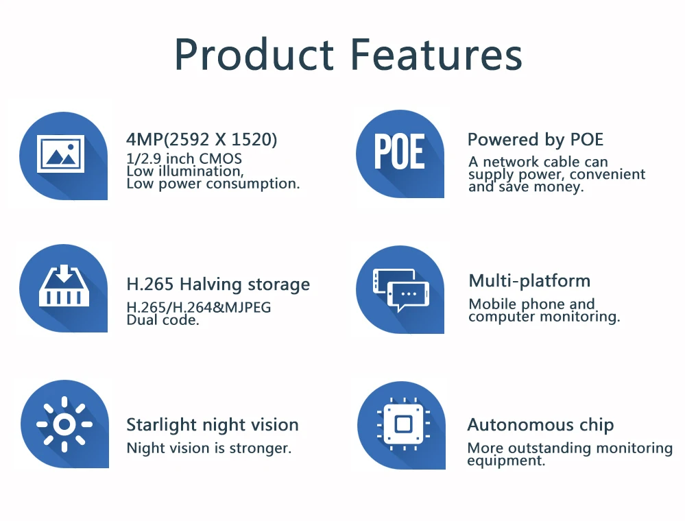 Сетевой видеорегистратор Dahua IP камера IPC-HDW4433C-A металлический корпус 4MP Встроенный микрофон POE ИК возможностью погружения на глубину до 30 м