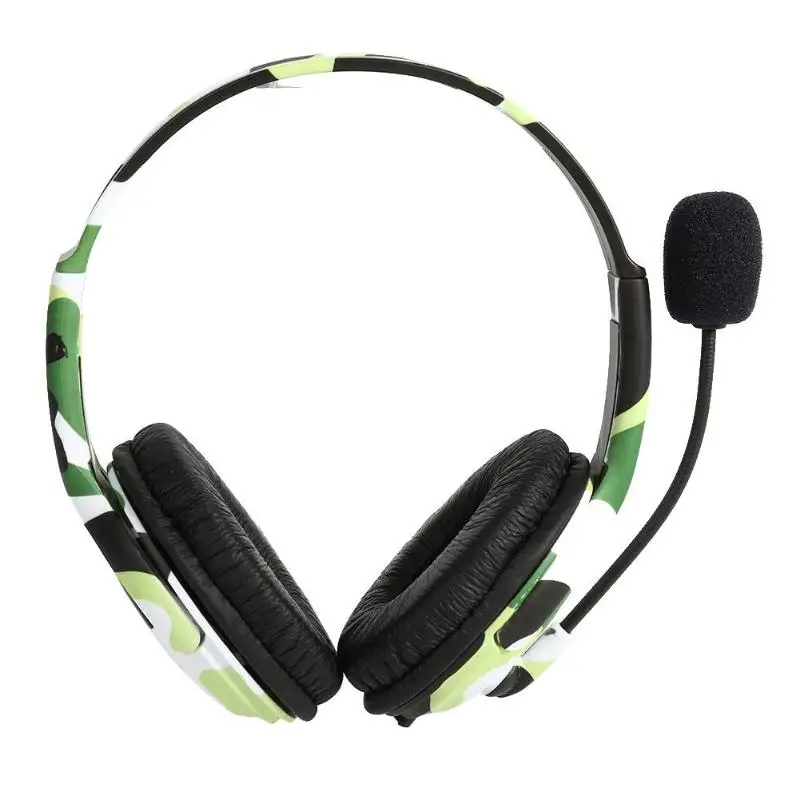 

USB Wired Headset Stereo Gaming Headphones Earphones w/Mic for Xbox One PS3 PS4 PC Camouflage Soft Ear Pads Gaming Headphones