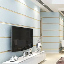 3D Нетканая настенная бумага современный минималистичный полосатый Водонепроницаемый моющийся Спальня Гостиная ТВ фон настенная бумага