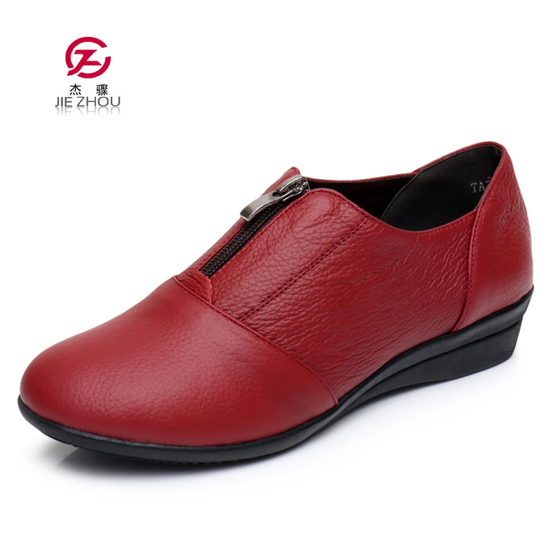 

Large Size (34-42) Women Flats Genuine Leather Flat Shoes Woman Loafers Women's Casual Single Shoes
