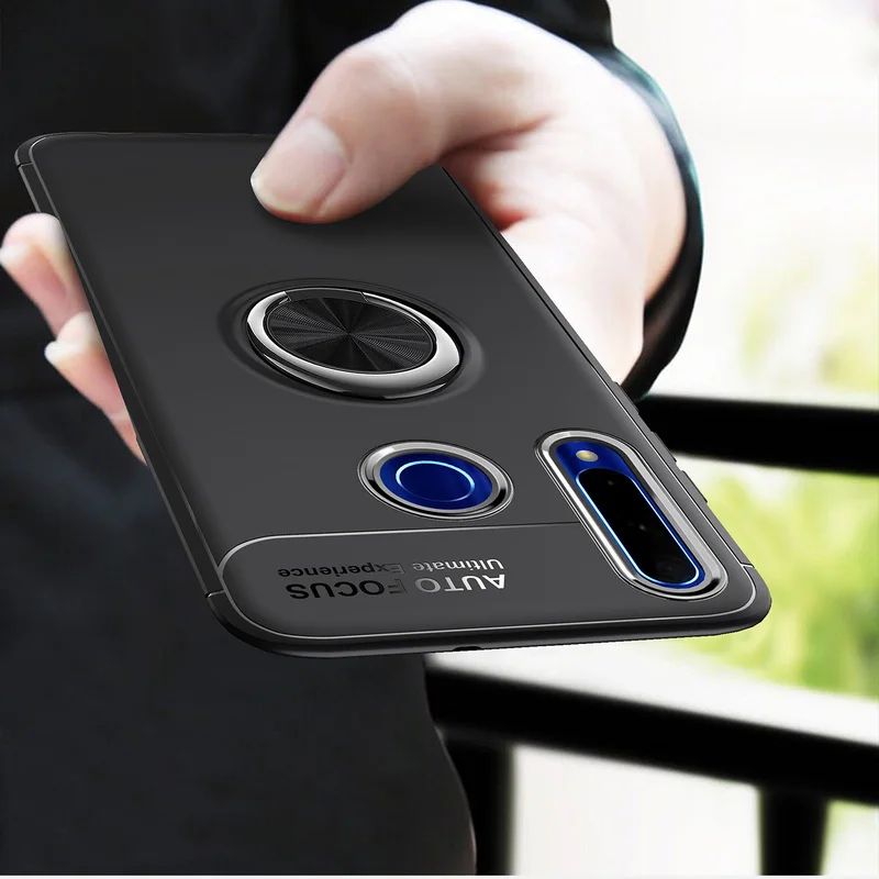 

Phone Case for Huawei Honor 10i Case Shockproof Bumper Ring Holder Soft Matte Silicon Back Cover for Huawei Honor 10i Case Funda