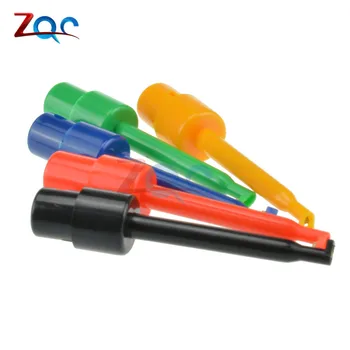 

10pcs Large Size Round Single Hook Clip Test Probe for Electronic Testing 5 colors