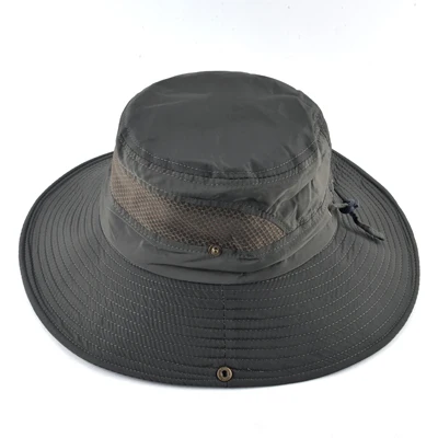 TQMSMY солнцезащитные шапки для мужчин женская панама с широкими полями анти-УФ кепки мужские летние рыболовные кепки дышащая сетка bone пляжная шляпа мужская - Цвет: Зеленый