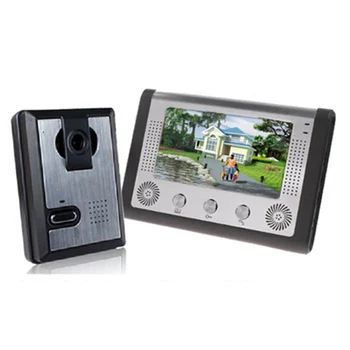 

7 Inch LCD Home Security Video Door Phone Intercom Kit 1 Camera 1 Monitor