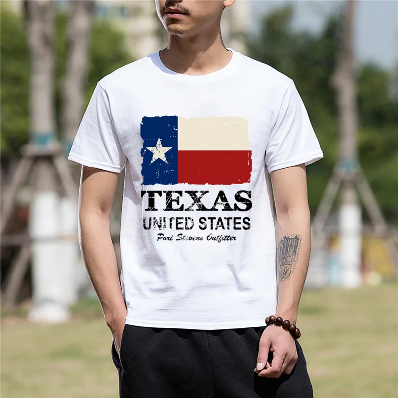 2019-Hot-Sell-Funny-men-tshirt-USA-Ameran-Texas-Bull-Flag-Cotton-Funny-T-Shirt-men