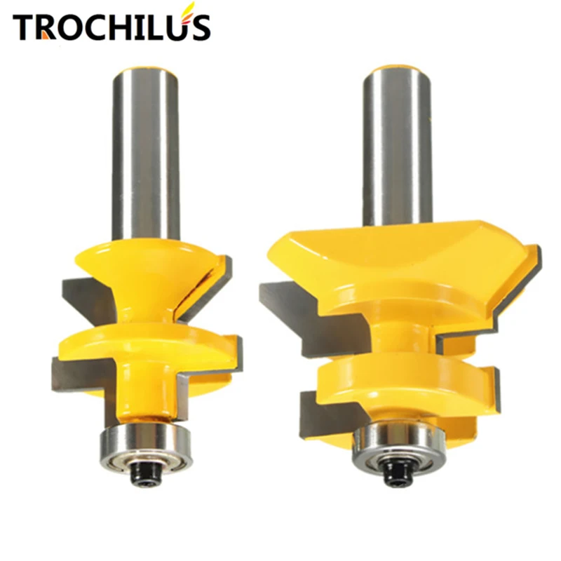 Carbide 1/2 Inch Shank Matched Tongue and Groove V Notch wood cutter