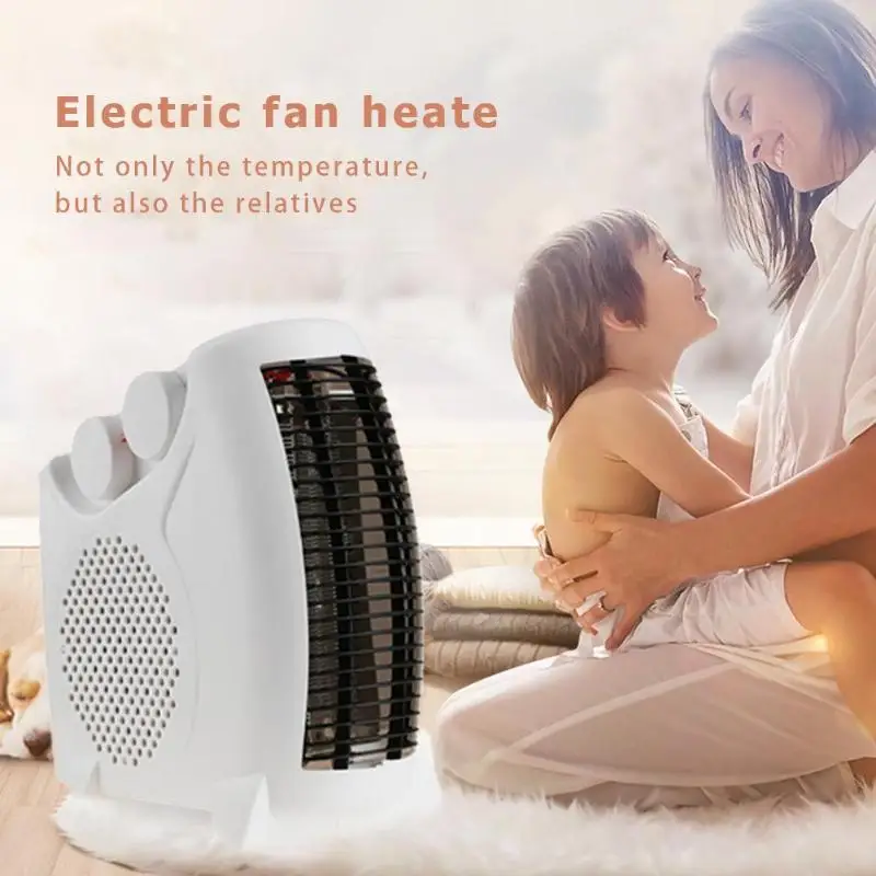 

2000W Electric Heater Mini Fan Heater Desktop Household Wall Handy Heater Stove Radiator Warmer Machine for Winter US