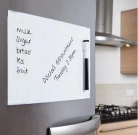 A6 Size Magnetic Whiteboard Fridge Magnets Presentation Board Home Kitchen Message Boards Writing Sticker Magnets 1 Eraser 3 Pen Lahore