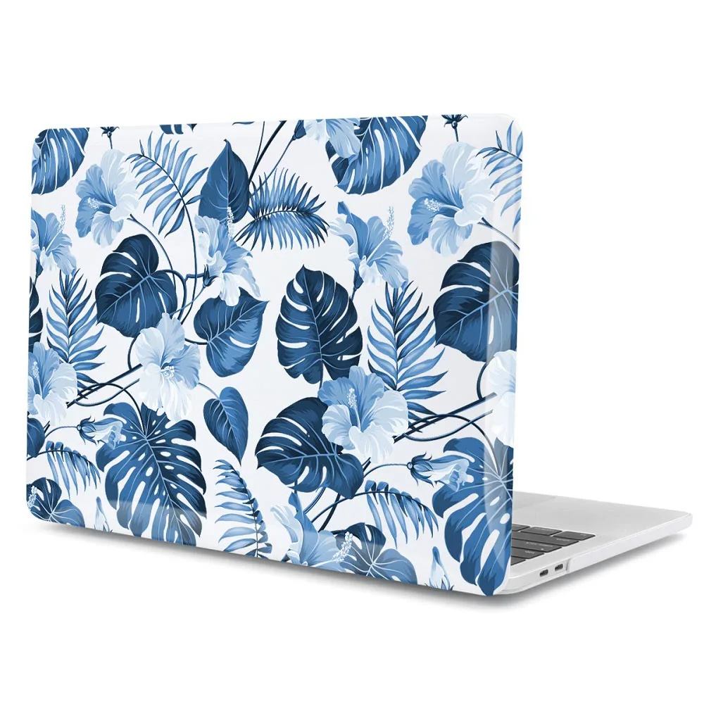 Летний стиль листьев узор Жесткий чехол для Macbook Air 11 12 13 Laptop Sleeve Mac book Pro 13 15 A1989 A1706 с retina