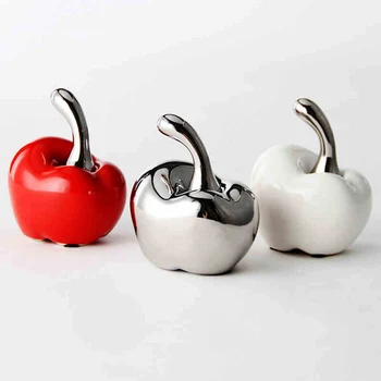 

High Quality simple style apple for home wedding decor and Christmas gift Perfect Ceramic Arts Crafts Supplies TV ark decoration