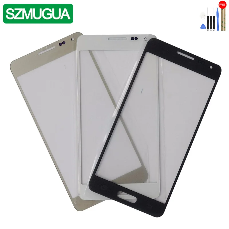 

SZMUGUA A+ Top Replacement LCD Outer Lens Glass Front Screen Panel For Samsung Galaxy Alpha G850F G8508 Front Glass + Kits