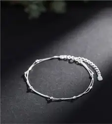 S925 silver string Бендер серебряный браслет модные серебряные украшения LN09