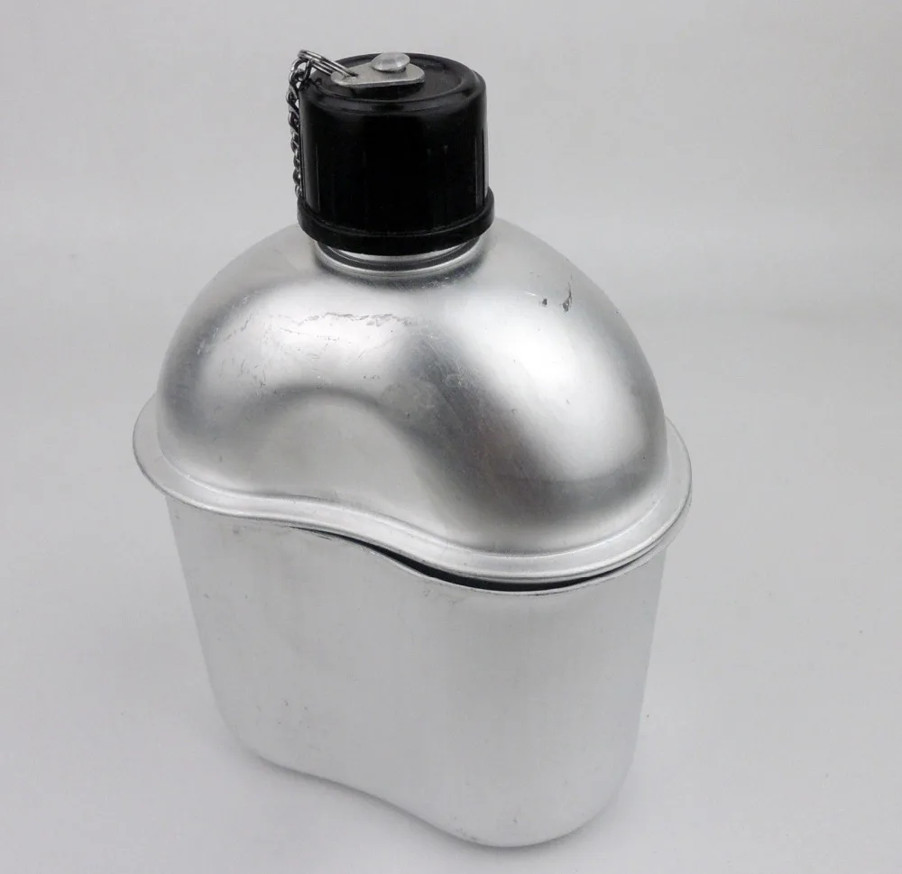 WWII US MILITARY WATER BOTTLE US ARMY CANTEEN CAMPING KETTLE COVER 0.8L-