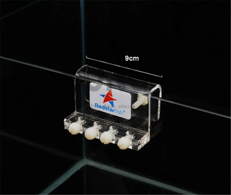 Acrylic aquarium dosing pump hose tube holder 4/6/8 hole burette tube rack hanging bracket mount For fish tank 1 piece