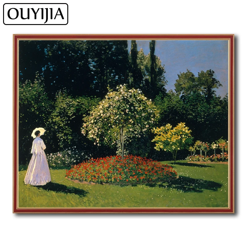 OUYIJIA пейзаж женщина Monet 5D DIY Алмаз знаменитая картина вышивка горный хрусталь