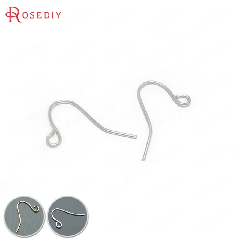 

(20002)25g about 200PCS Height:10MM Imitation Rhodium Iron Simple Earrings Hooks Diy Jewelry Findings Accessories Wholesale